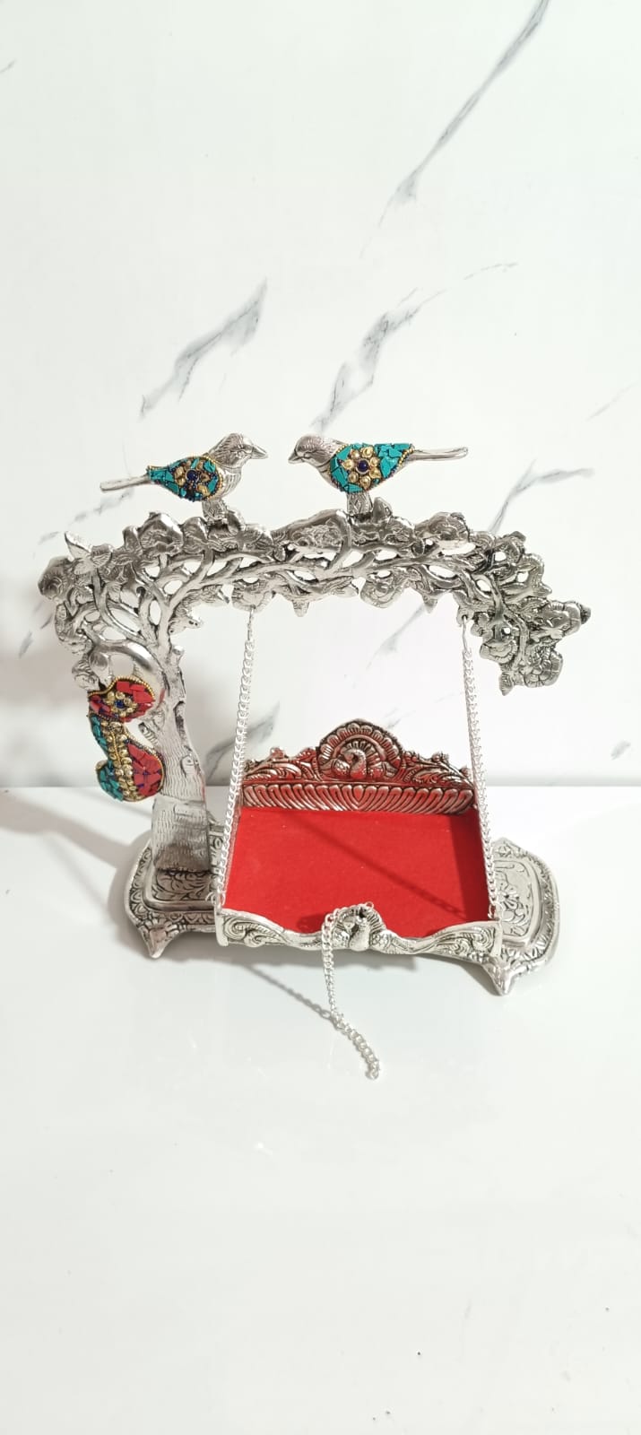 German Silver Tree Jhula For Gaddu Gopal