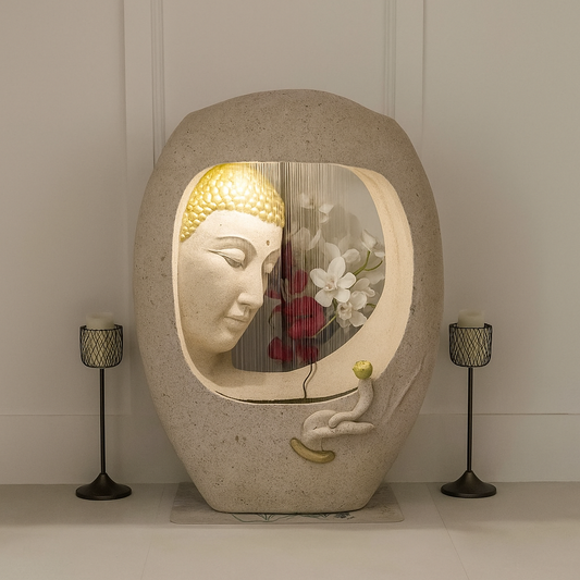 PC Home Decor |Buddha Face Fountain