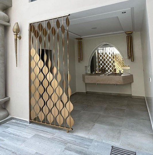 Exclusive Leaf pattern slim and stylish Partition For Living Room|Drawing Room |Bedroom| Restaurant | Hotels