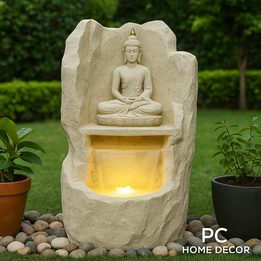 PC Home Decor | Buddha Fountain LED, White
