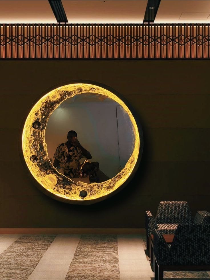 3D Moon LED Mirror