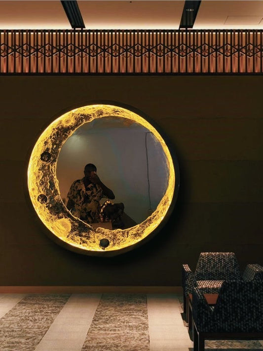 3D Moon LED Mirror