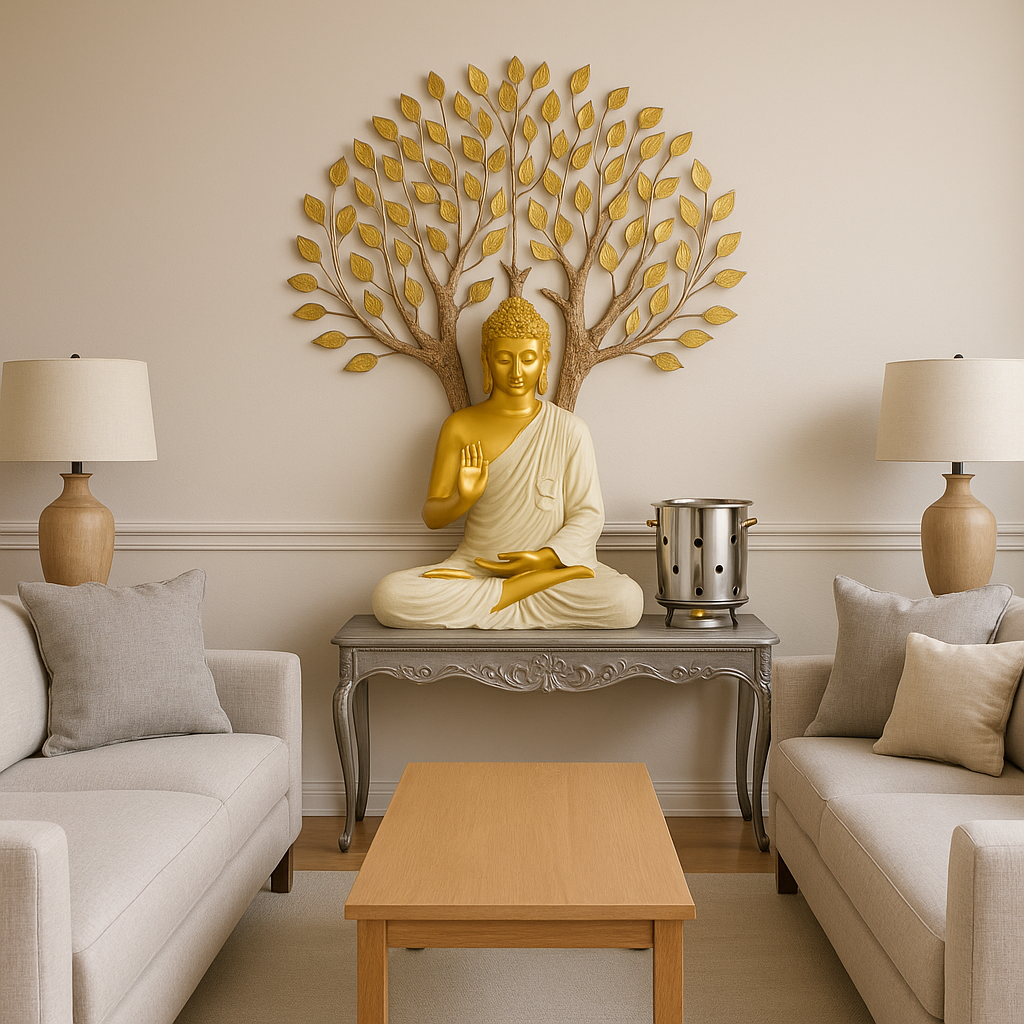 Buddha Statue Tree Combo