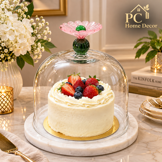 Cake Stand With Glass Dome