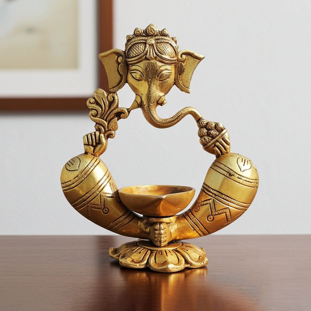 The akhand Diyas have become old - Now presenting The diya when lights : changes the mood and vibe.