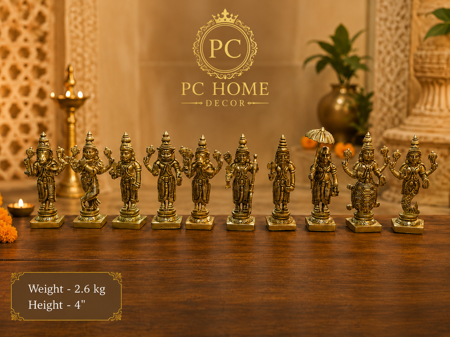 Royal Brass Dashavatar Set