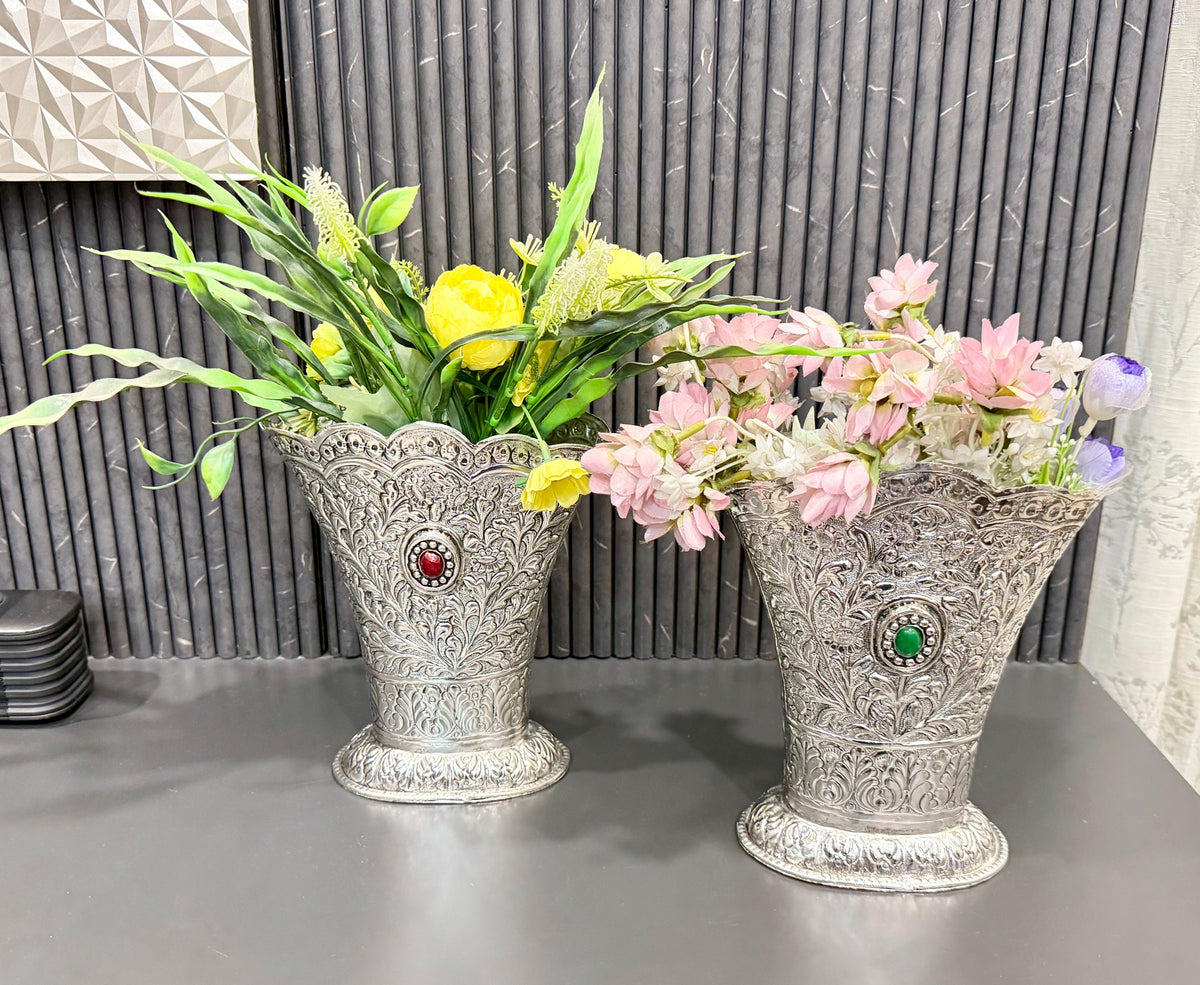 German Silver Vases