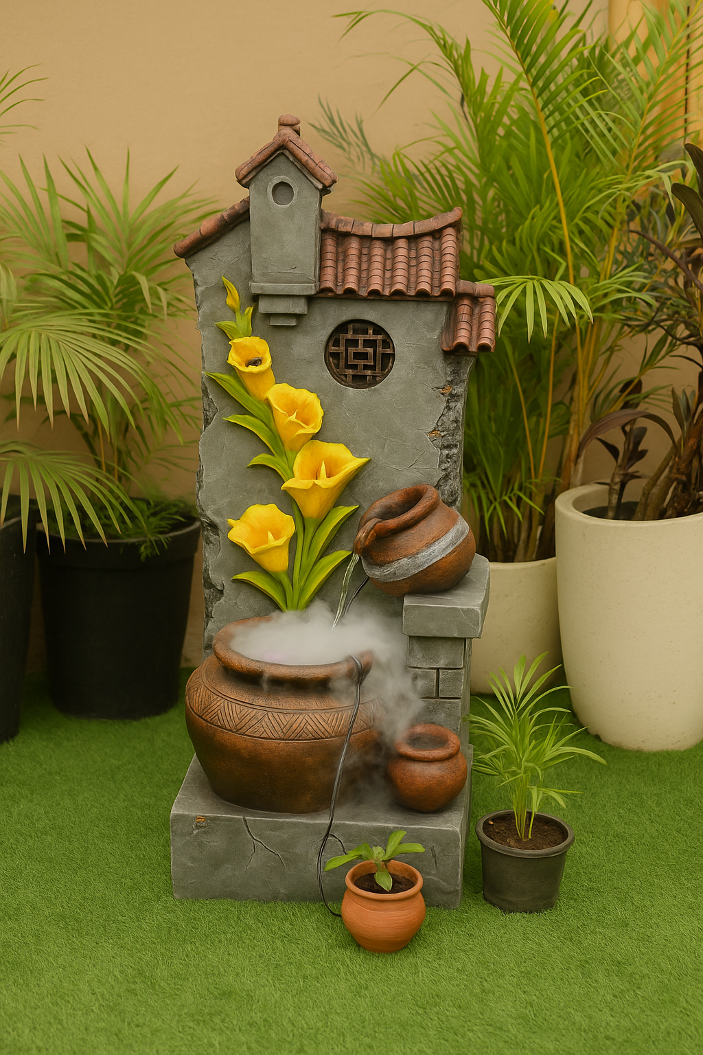 Flower Matki Water Fountain