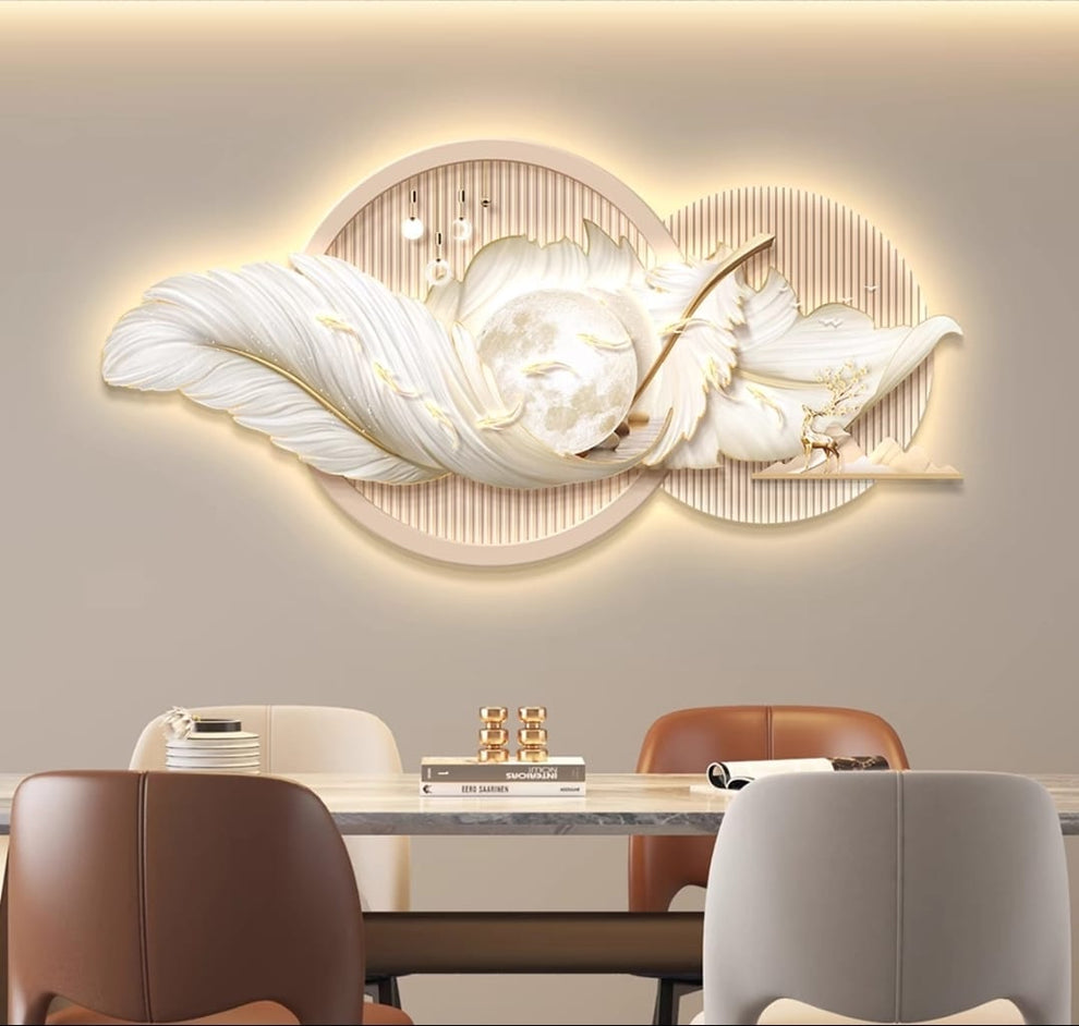 Leaf 3D Wall Decor With LED