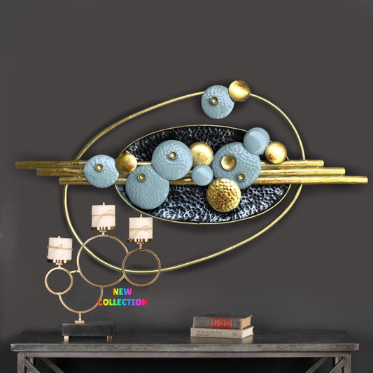 Metal Wall Art | Umbrella Round Panel Wall Decor