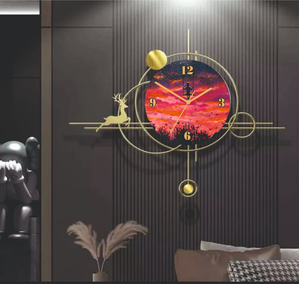 Deer Exclusive Wall Clock – PC HOME DECOR