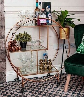 PC Home Decor | Round Bar Trolley