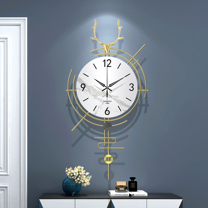 White Dial Metal Wall Clock