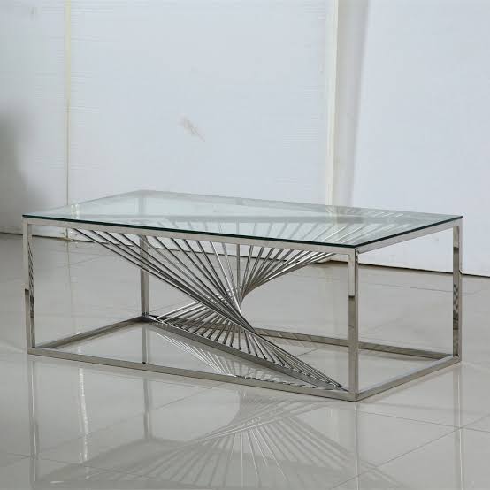 PC Home Decor | Rectangle Centre Table, Silver
