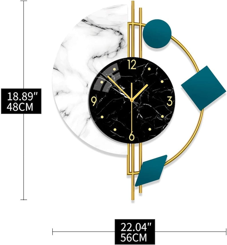 Exclusive Vertical Metal Wall Clock