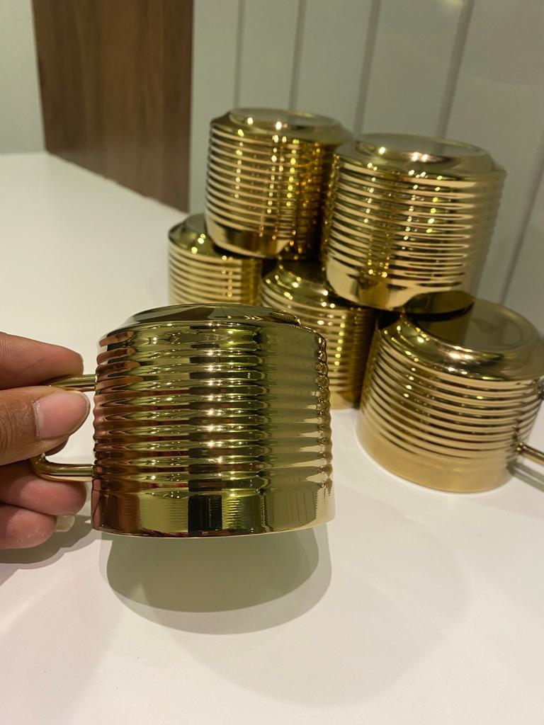Exclusive Gold Tea/Coffee Mug Set of 6pcs