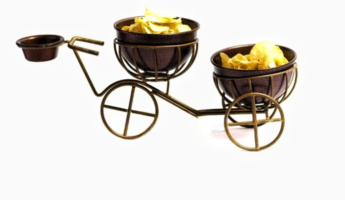 Double Bowl Serving Cycle for Stylish Dining Presentation