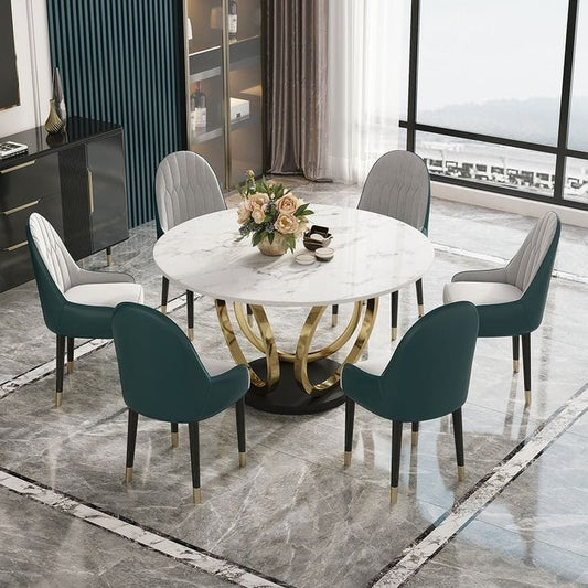 Round Dinning Table With 6 chairs