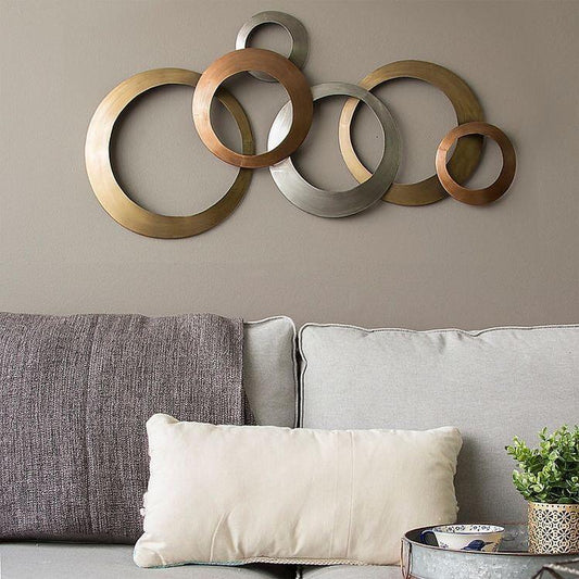 PC Home Decor | Metal Rings Wall Decor