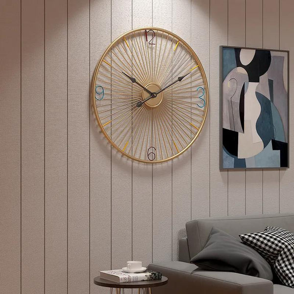 Simplistic Designer Metal Wall Clock – PC HOME DECOR
