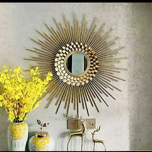 PC Home Decor | Sunrise Mirror Wall Decor, Gold