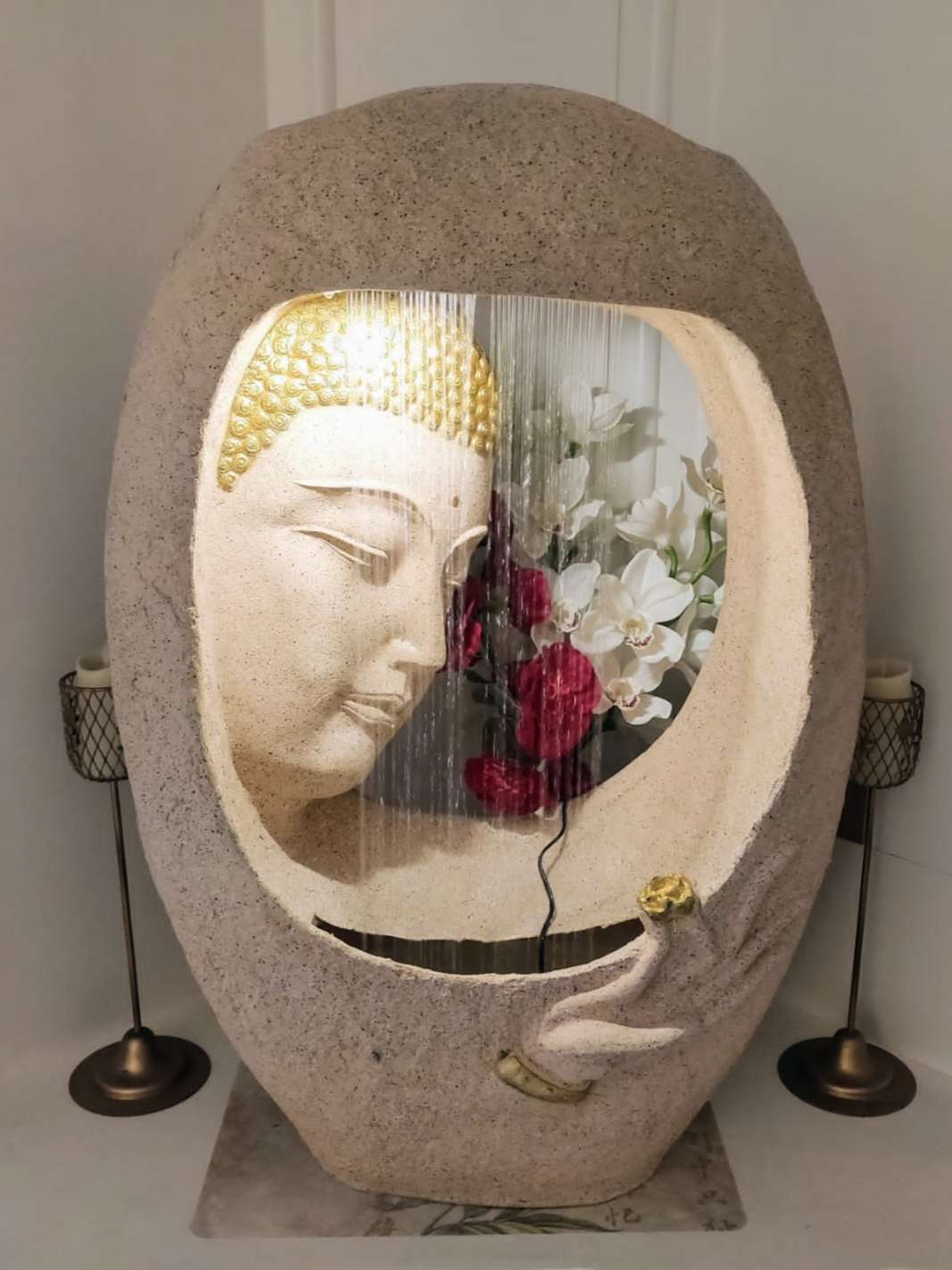 PC Home Decor |Buddha Face Fountain