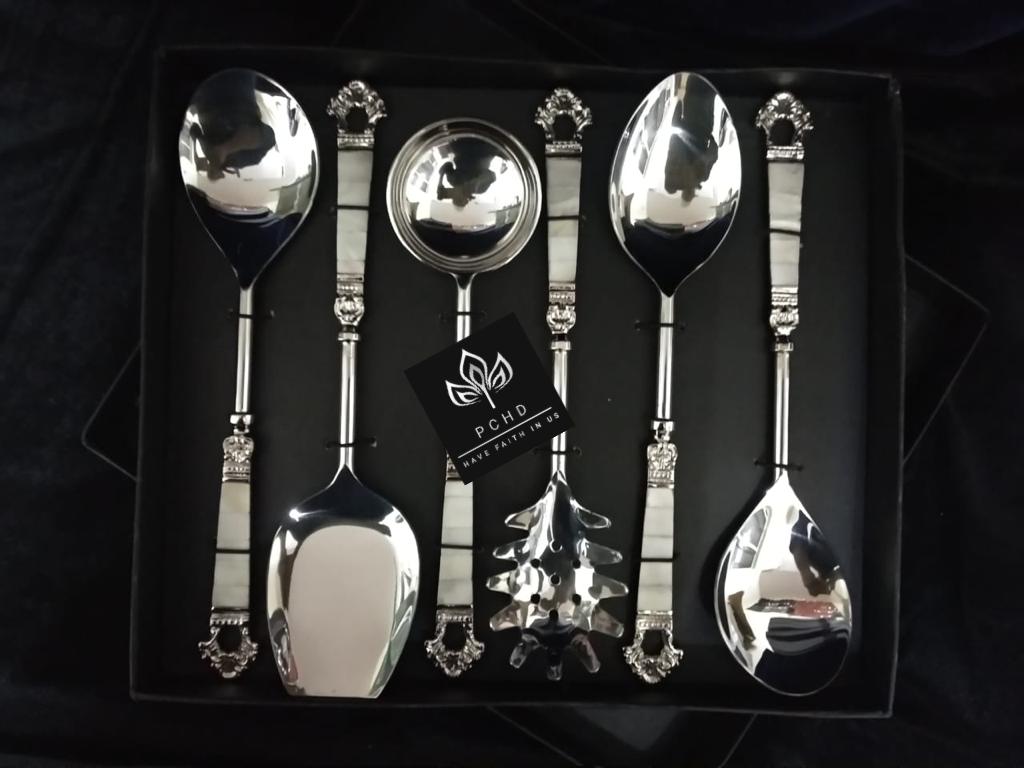 Mop Taj Design Serving Spoon set of 6pcs