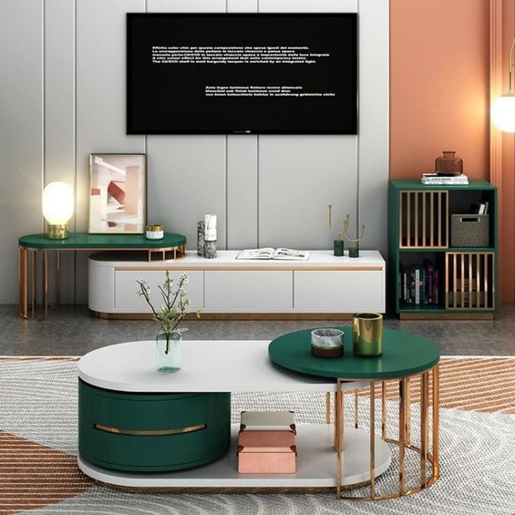 Modern Tv Unit With Centre Table