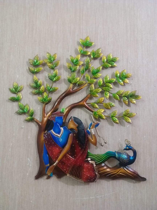 PC Home Decor | Radha Krishna peacock tree