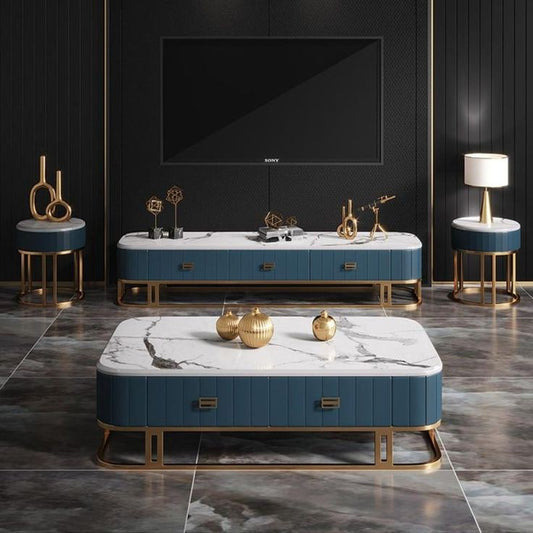 Luxury TV Unit With Centre Table and Side Tables