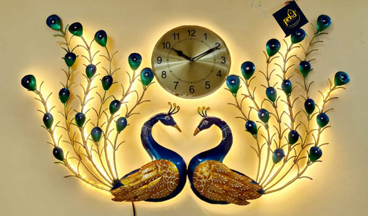 PC Home Decor | Peacock Wall Clock