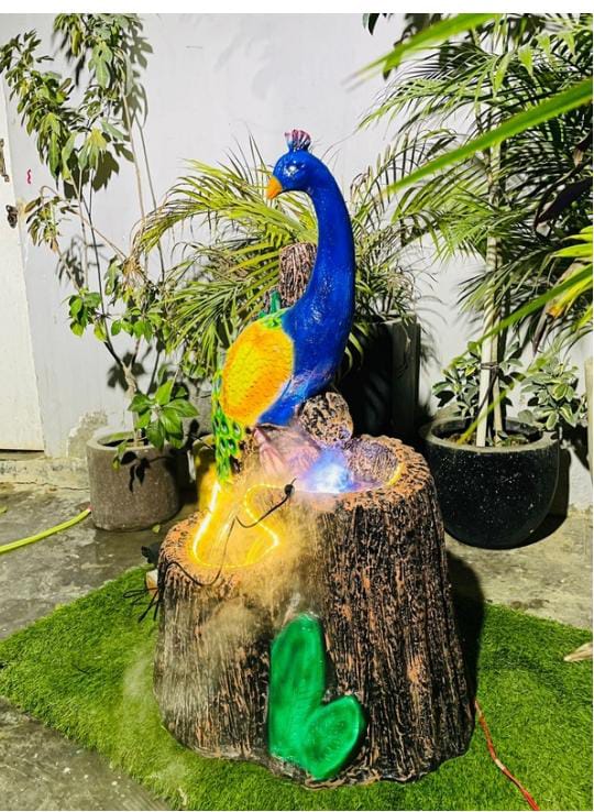 Small Peacock Water Fountain 36inch