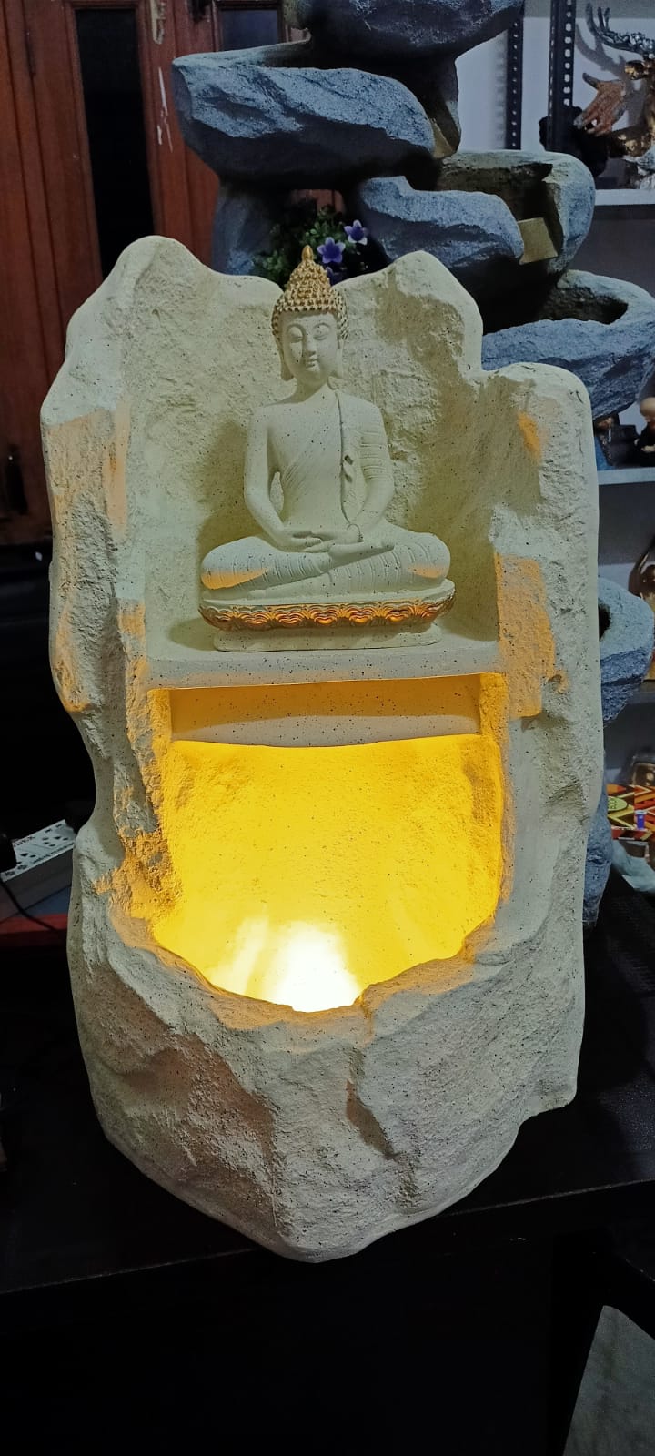 PC Home Decor | Buddha Fountain LED, White
