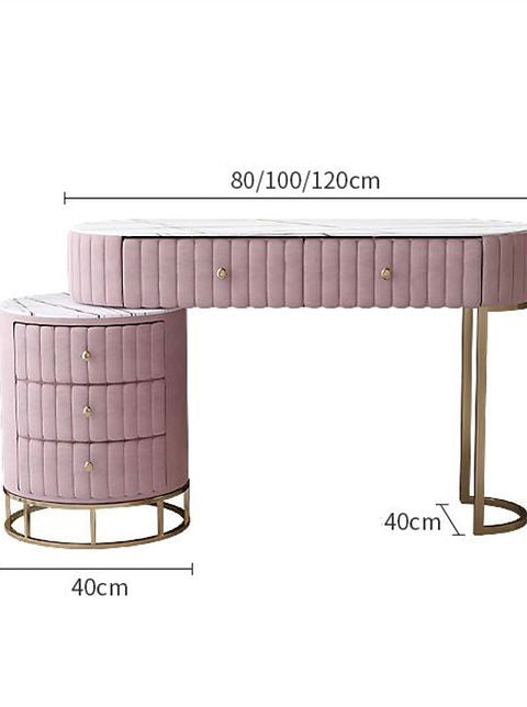 Princes Dressing Table With Mirror,Pink