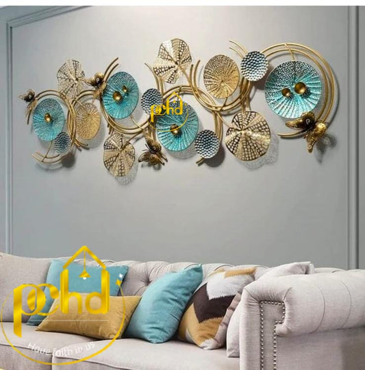 Ethenic Multicolor Metallic Ring Wall Art