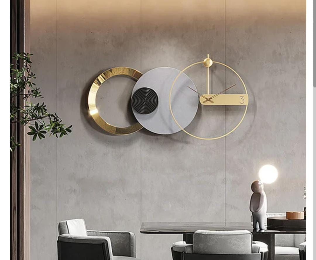 Metal Wall Clock (48?24 inch)