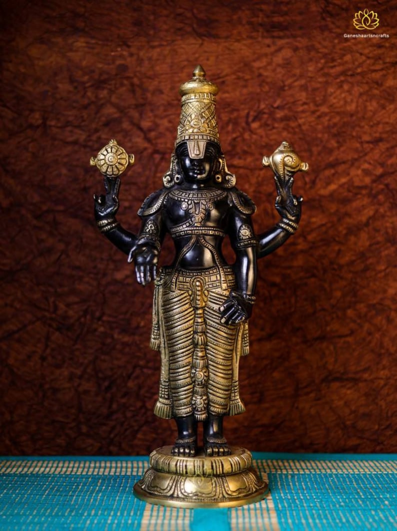 Tirupati Balaji Brass Idol - Divine Representation