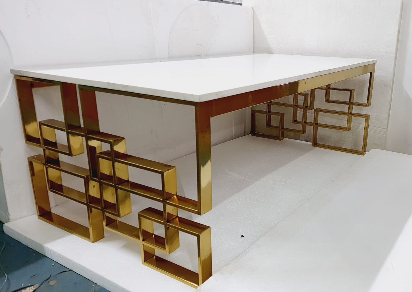 Rectangular Stainless steel Centre Table