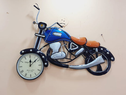 PC Home Decor | Bike Clock , Black and Blue