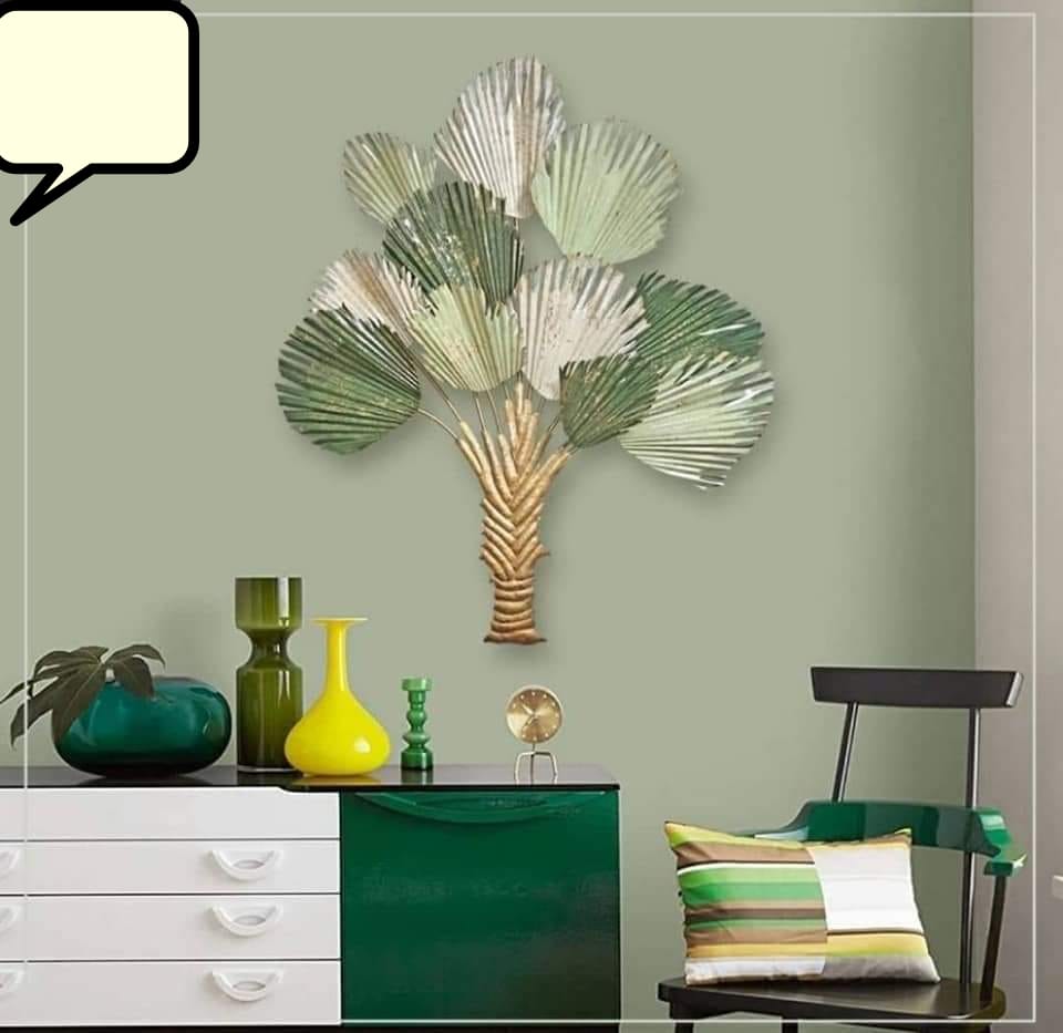 Olive Green Tree Decor