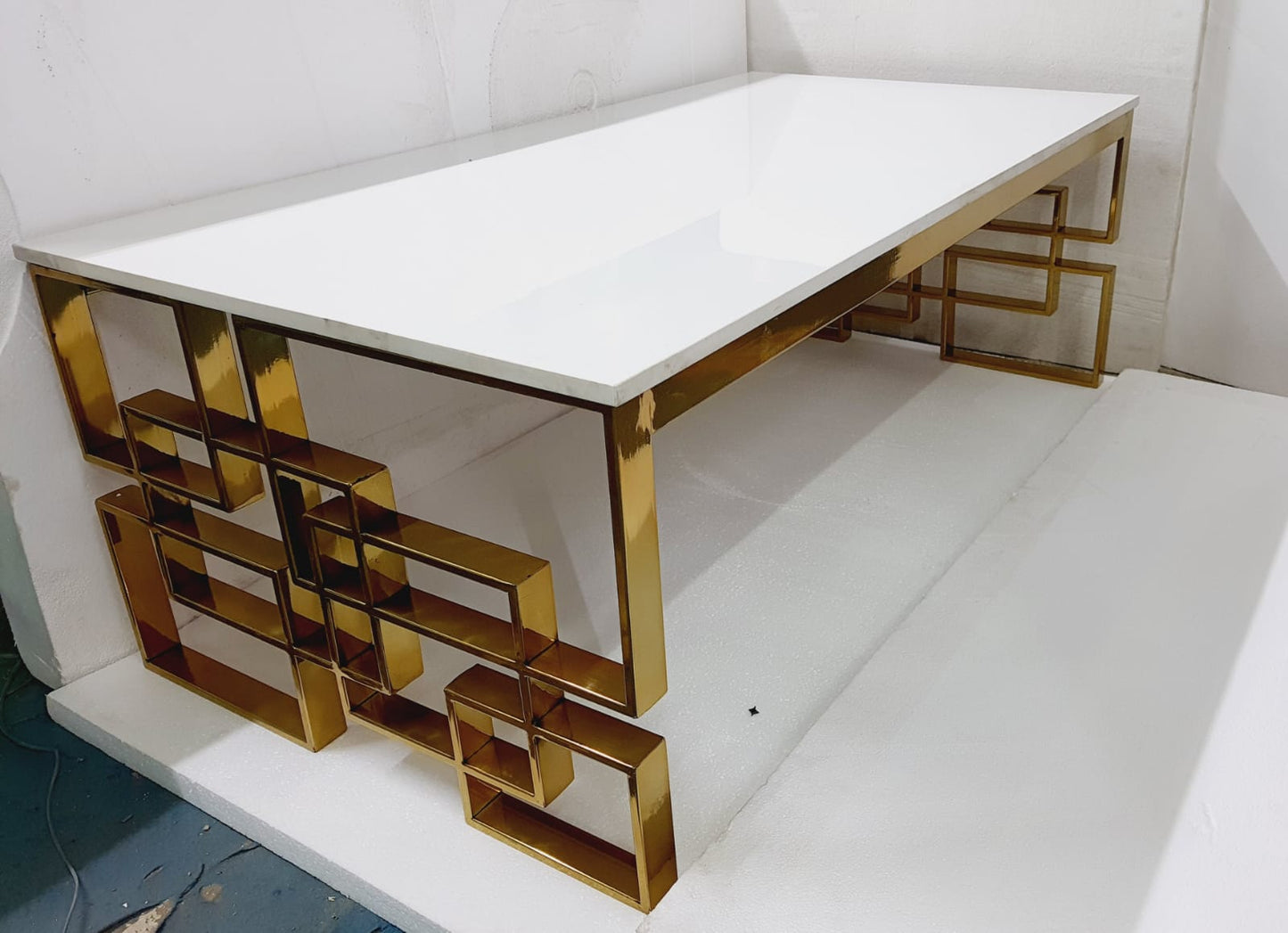 Rectangular Stainless steel Centre Table