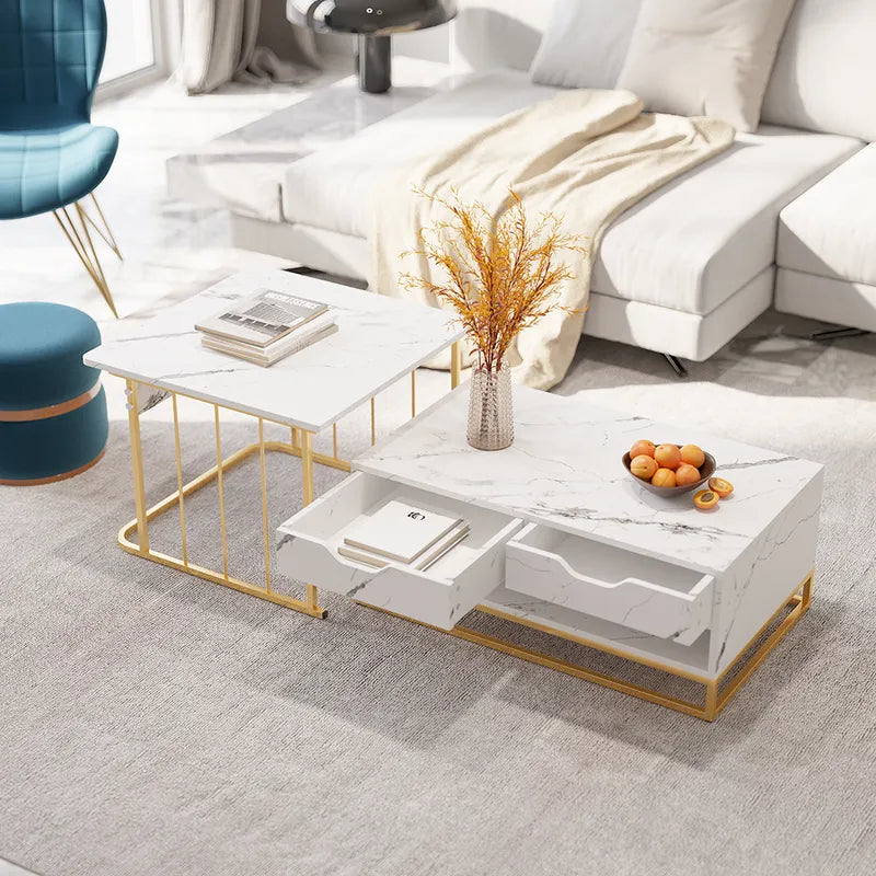 Square Nesting Table With Storage – PC HOME DECOR