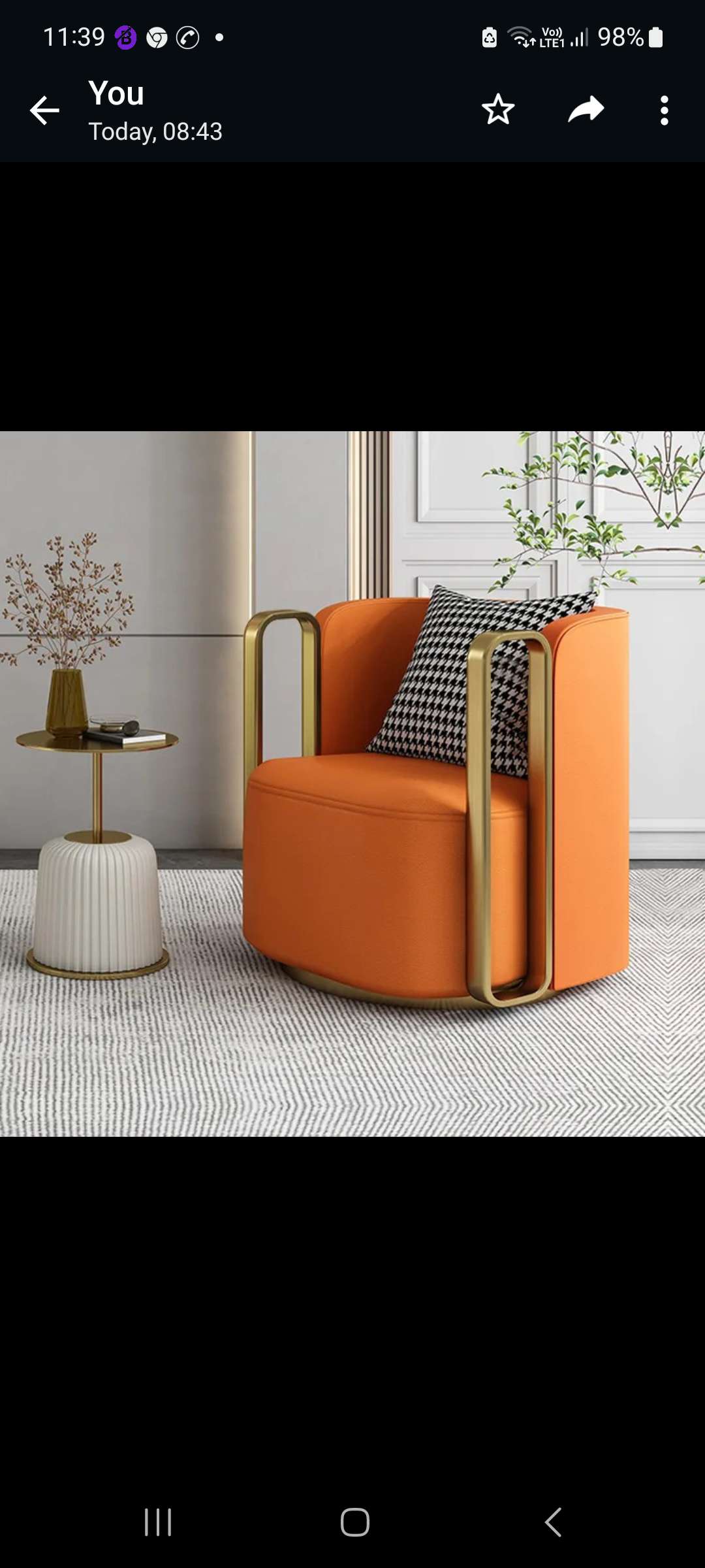 Revolving Nordic Comfy Luxury Chair