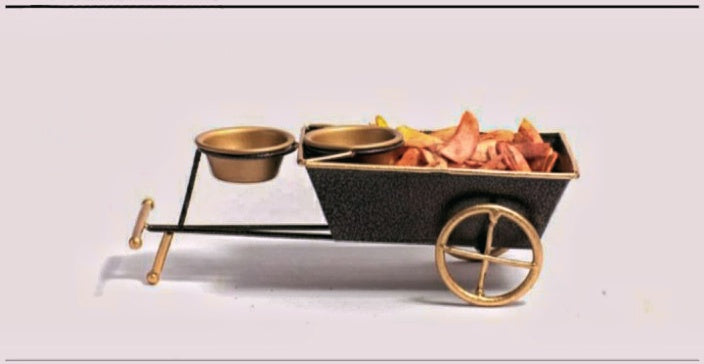 Bullocart Server With Dip Bowl | Charming Serving for Every Occasion