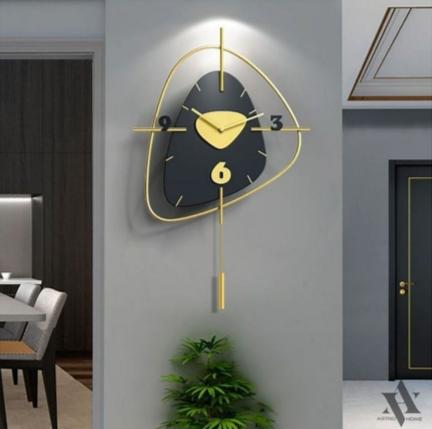 PC Home Decor | Black Unique Wall Clock