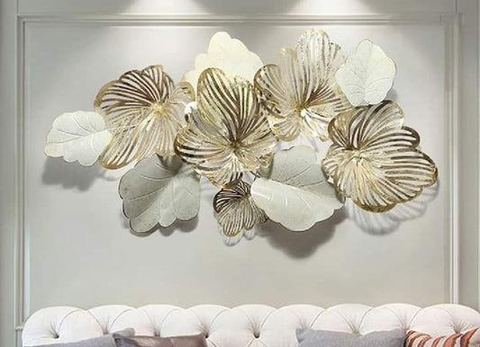 PC Home Decor | White Leaf Wall Art