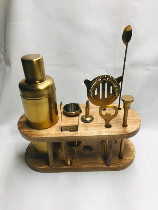 Bar Tool Set, Gold Finish