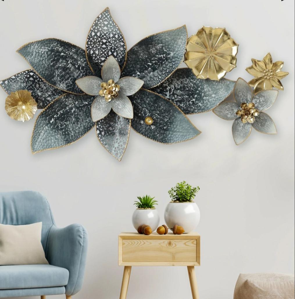 Stapelia Flower Metal Art In Multicolor For Home Decoration