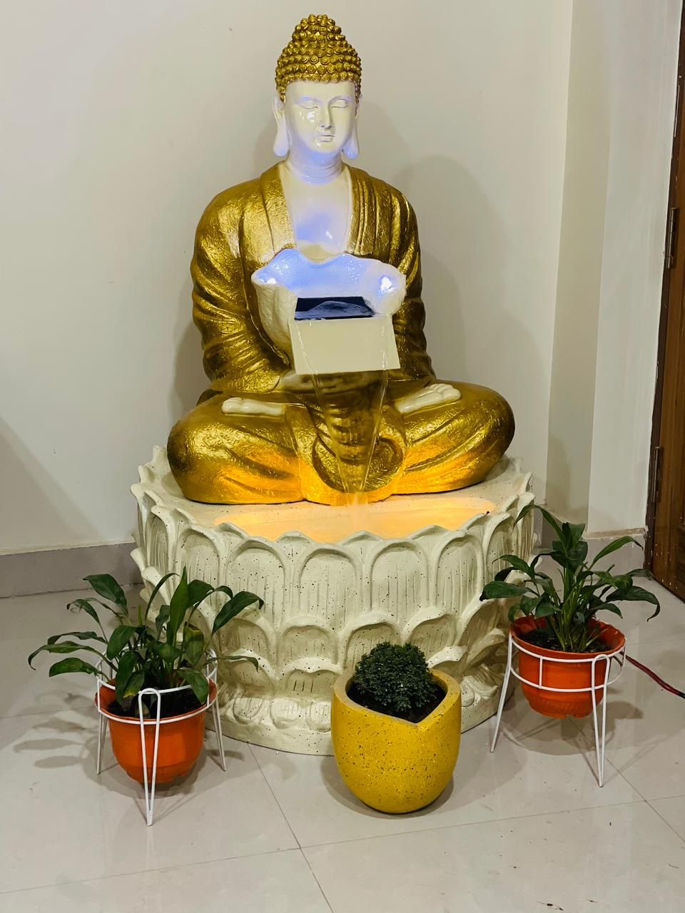 Indoor PC Home Decor| Big XL Buddha Fountain,Gold