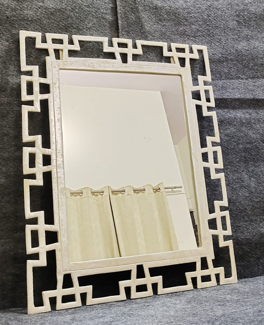 PC Home Decor | Large Square Aztec Wall Mirror, Gold
